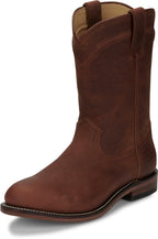 Justin Boots Boots Justin Men's Braswell Brown Round Toe Roper Boots RP3740