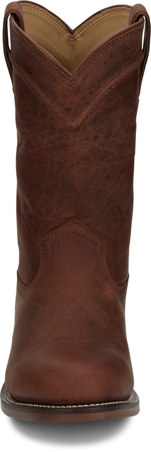 Justin Boots Boots Justin Men's Braswell Brown Round Toe Roper Boots RP3740