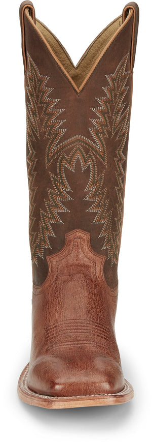 Justin Boots Boots Justin Men's Breck Cognac Vintage Smooth Ostrich Western Boots JE810