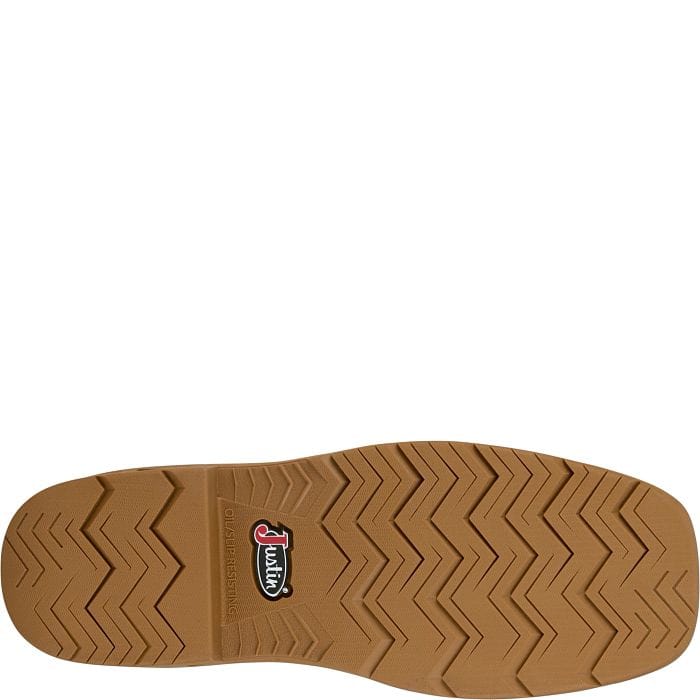 JUSTIN BOOTS Boots Justin Men's Brown Blinder Waterproof Steel Toe Work Boots PD4069