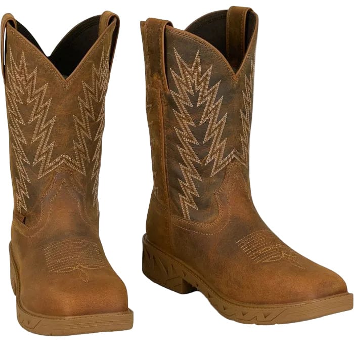justin Justin Men's Brown Blinder Waterproof Steel Toe Work Boots PD4069