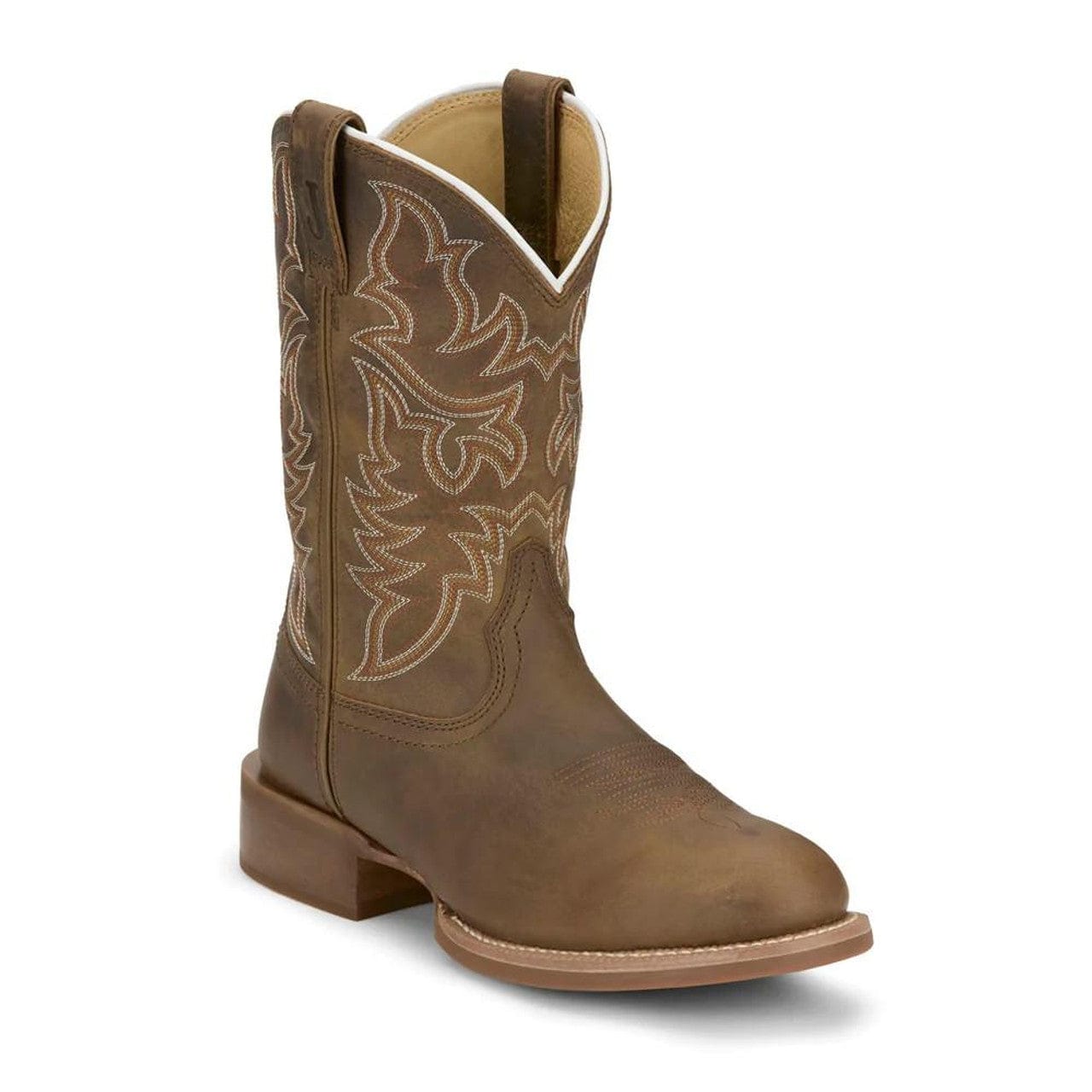 JUSTIN BOOTS Boots Justin Men's Brown Wild Bill Round Toe Western Boots FN7351