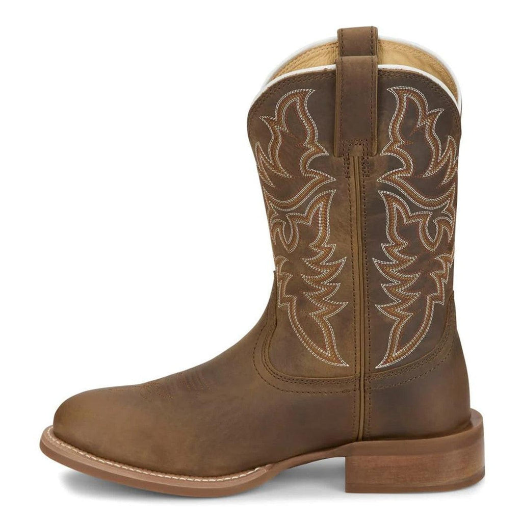 JUSTIN BOOTS Boots Justin Men's Brown Wild Bill Round Toe Western Boots FN7351