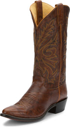 Justin Boots Boots Justin Men's Buck Chestnut Leather 13 Western Boots 1560
