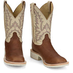 JUSTIN BOOTS Boots Justin Men's Caramel Brown Trainor Crepe Sole Western Boots BR394