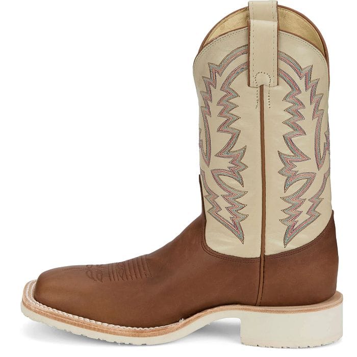 JUSTIN BOOTS Boots Justin Men's Caramel Brown Trainor Crepe Sole Western Boots BR394