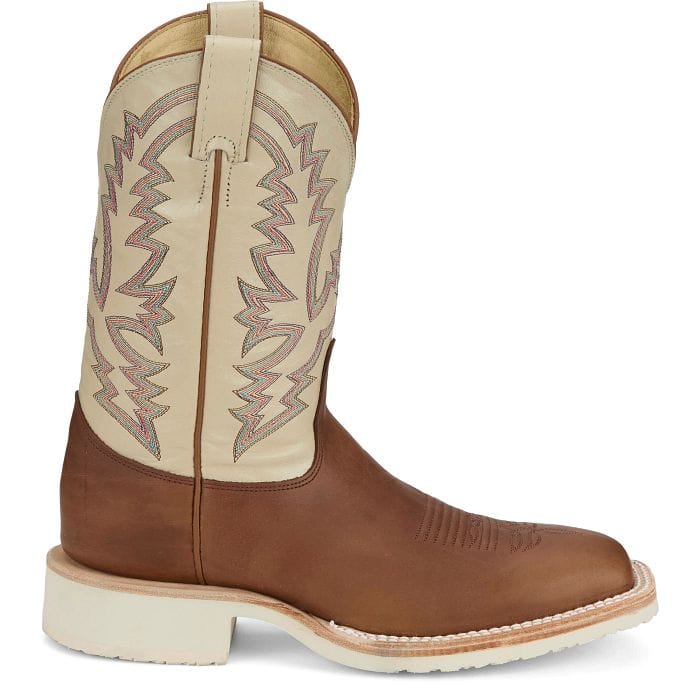 JUSTIN BOOTS Boots Justin Men's Caramel Brown Trainor Crepe Sole Western Boots BR394