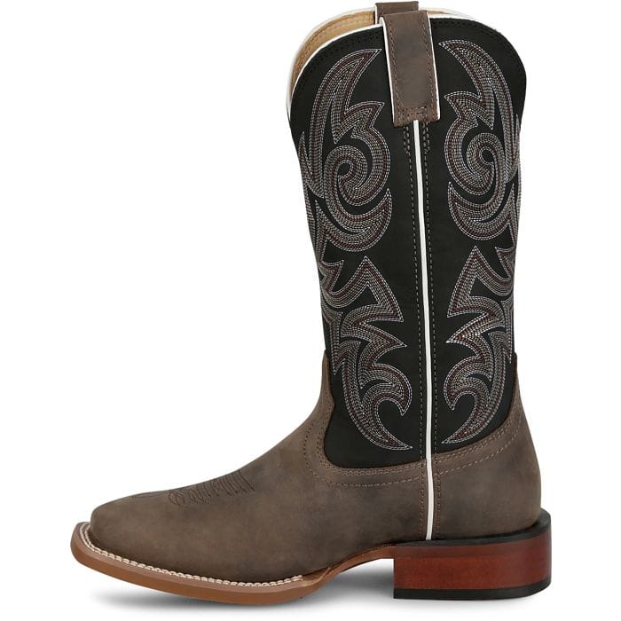 JUSTIN BOOTS Boots Justin Men's Charcoal and Black May Day Western Boots FN7259