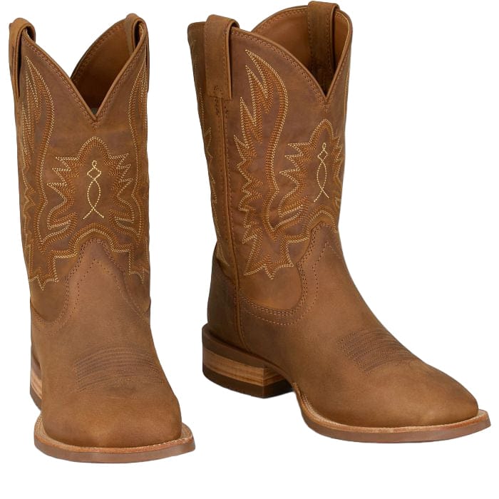 JUSTIN BOOTS Boots Justin Men's Chestnut Brown Rustle Western Boots OL7331
