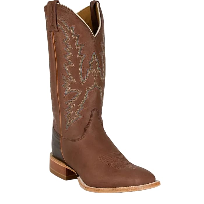 JUSTIN BOOTS Boots Justin Men's Chocolate Boston Whitetail Deer Cowboy Boots CX1332