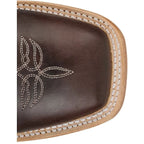 JUSTIN BOOTS Boots Justin Men's Chocolate Brown Burchett Goat Western Boots CX1313