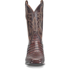 JUSTIN BOOTS Boots Justin Men's Chocolate Brown Panama Caiman Exotice Cowboy Boots GR5332