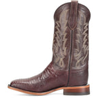 JUSTIN BOOTS Boots Justin Men's Chocolate Reposado Lizard Exotic Western Boots GR5330