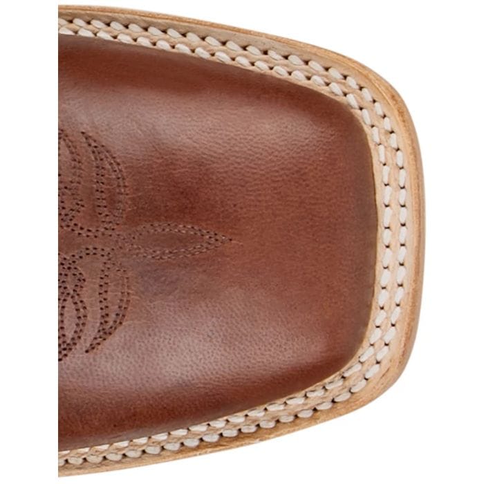 JUSTIN BOOTS Boots Justin Men's Cognac & Blue Burchett Goat Western Boots CX1312