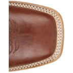 JUSTIN BOOTS Boots Justin Men's Cognac & Blue Burchett Goat Western Boots CX1312