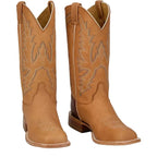 JUSTIN BOOTS Boots Justin Men's Cognac Boston Whitetail Deer Cowboy Boots CX1331