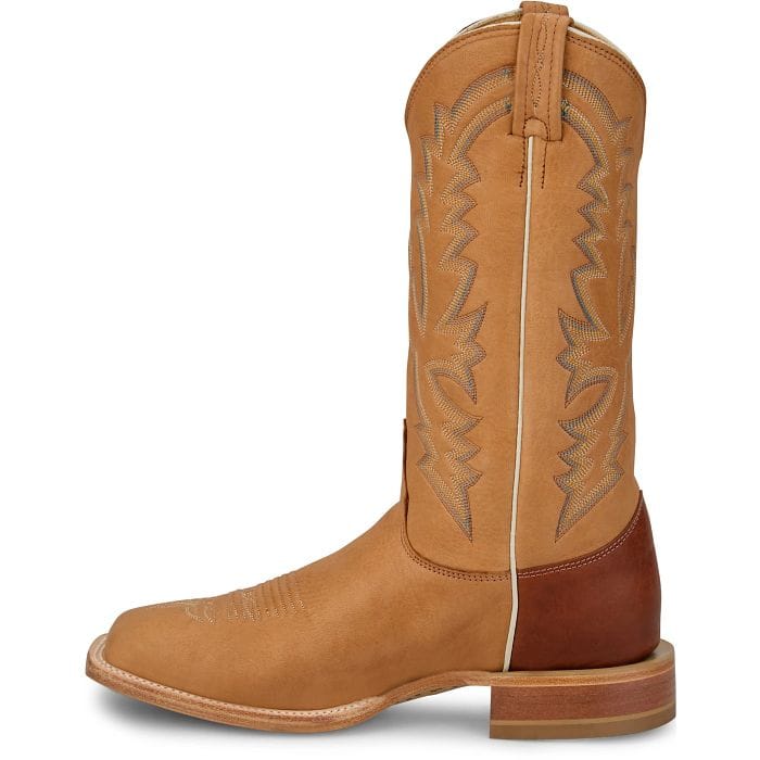 JUSTIN BOOTS Boots Justin Men's Cognac Boston Whitetail Deer Cowboy Boots CX1331
