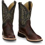 JUSTIN BOOTS Boots Justin Men's Cognac Brown Trainor Crepe Sole Western Boots BR393