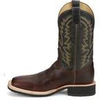 JUSTIN BOOTS Boots Justin Men's Cognac Brown Trainor Crepe Sole Western Boots BR393