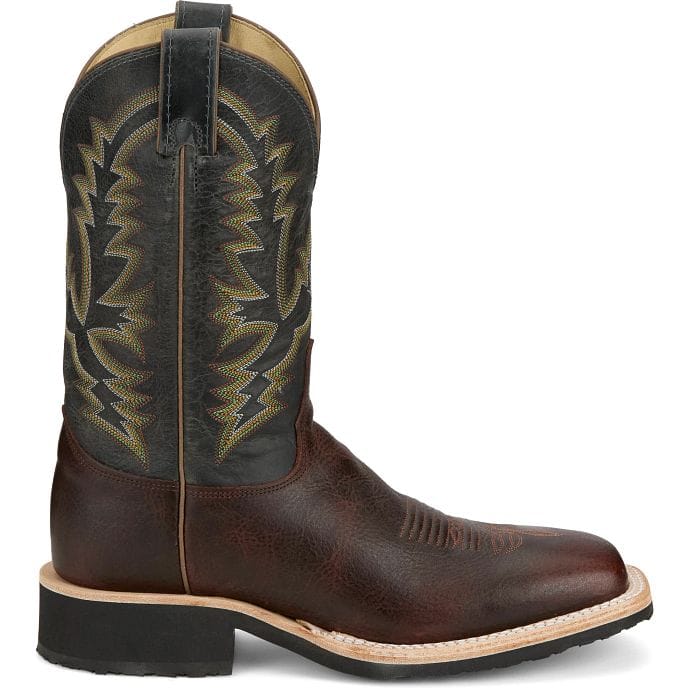 JUSTIN BOOTS Boots Justin Men's Cognac Brown Trainor Crepe Sole Western Boots BR393