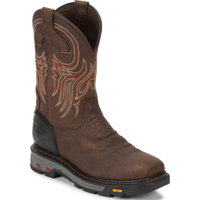 Justin wedge top work boots