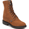 Justin Boots Boots Justin Men's Conductor Brown Soft Toe Lace Up Work Boots 760