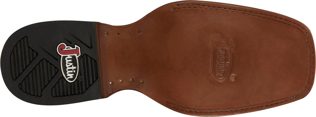 Justin Boots Boots Justin Men's Frontier Big News Black Square Toe Western Boots FN7021