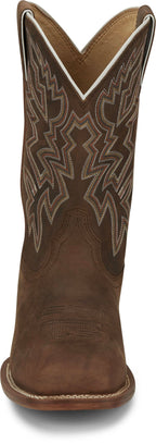 Justin Boots Boots Justin Men's Frontier Jackpot Walnut Brown Square Toe Western Boots FN7012