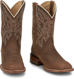 Justin Boots Boots Justin Men's Frontier Jackpot Walnut Brown Square Toe Western Boots FN7012