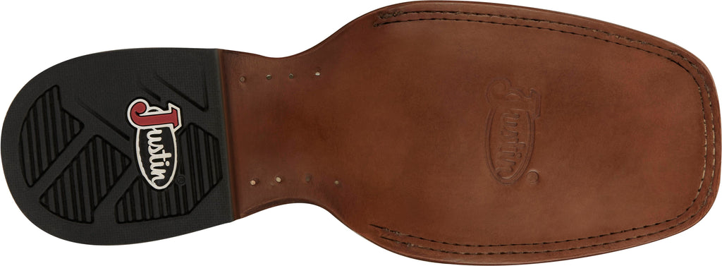 Justin Boots Boots Justin Men's Frontier Jackpot Walnut Brown Square Toe Western Boots FN7012