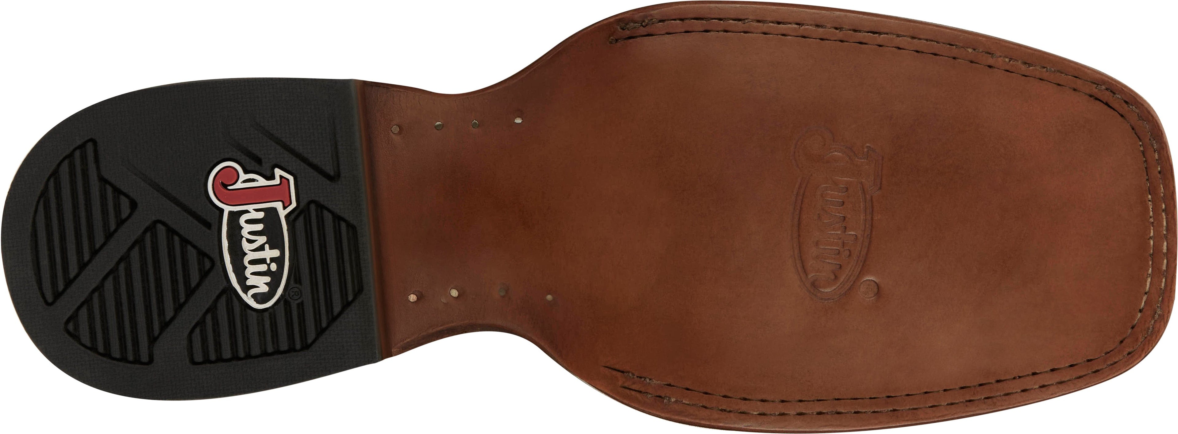 Justin Boots Boots Justin Men's Frontier Jackpot Walnut Brown Square Toe Western Boots FN7012