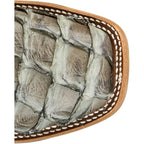 JUSTIN BOOTS Boots Justin Men's George Strait Slate Ocean View Pirarucu Exotic Boots GR5715