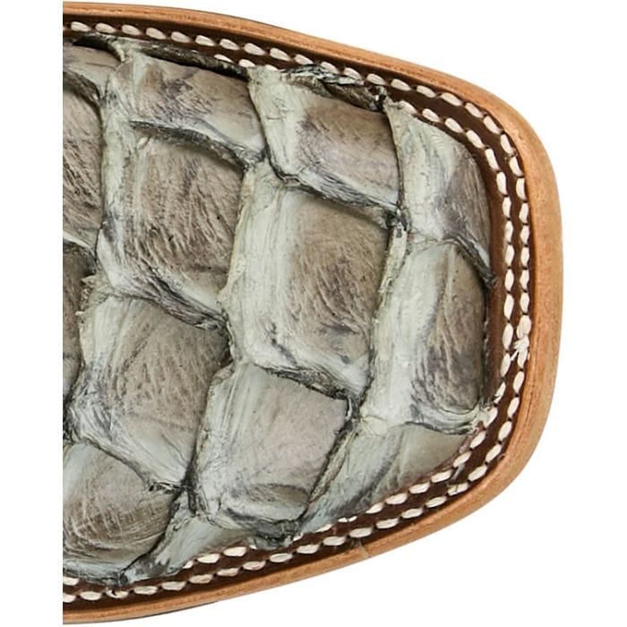 JUSTIN BOOTS Boots Justin Men's George Strait Slate Ocean View Pirarucu Exotic Boots GR5715