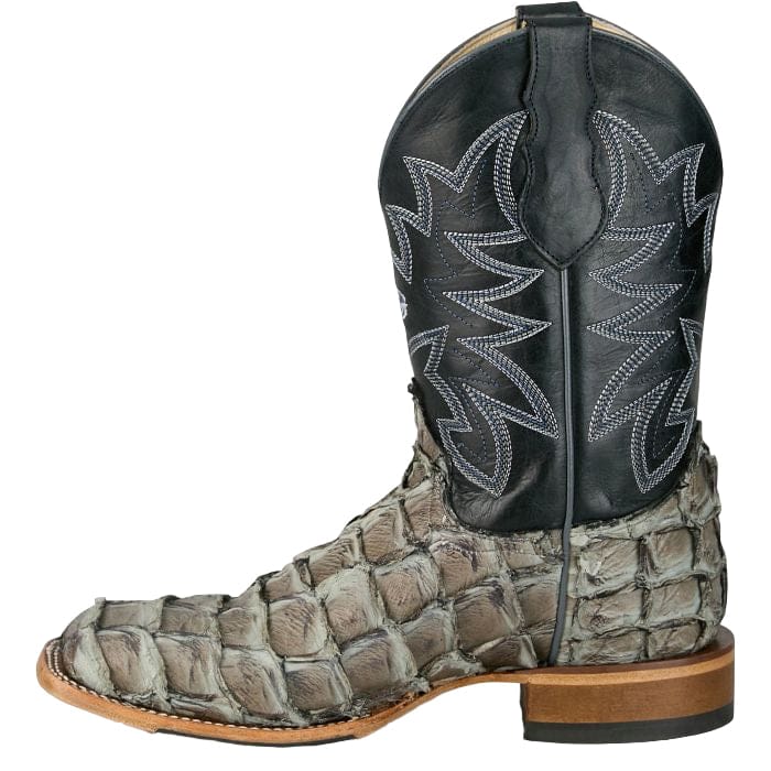 JUSTIN BOOTS Boots Justin Men's George Strait Slate Ocean View Pirarucu Exotic Boots GR5715