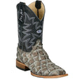 JUSTIN BOOTS Boots Justin Men's George Strait Slate Ocean View Pirarucu Exotic Boots GR5715