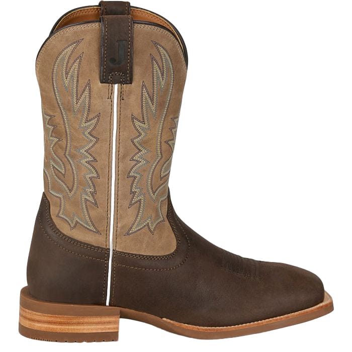 JUSTIN BOOTS Boots Justin Men's Grizzly Brown Rustle Western Boots OL7335