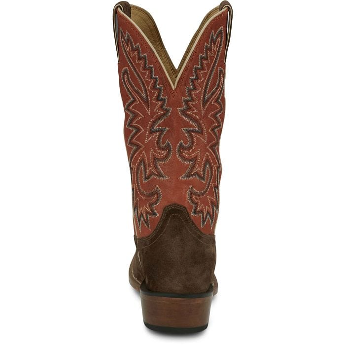 Justin Men's Jimmy Brown/Orange Western Boots FN7252 – Russell's