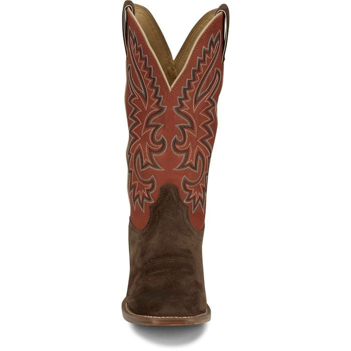 JUSTIN BOOTS Boots Justin Men's Jimmy Brown/Orange Western Boots FN7252