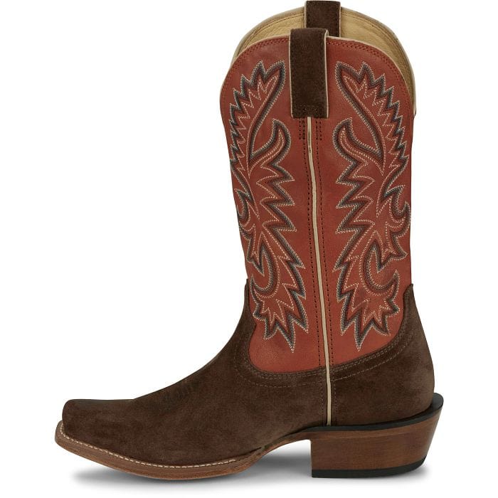 JUSTIN BOOTS Boots Justin Men's Jimmy Brown/Orange Western Boots FN7252