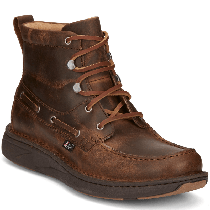 Justin Boots Boots Justin Men's Lacer Brown Waterproof Boots JM450