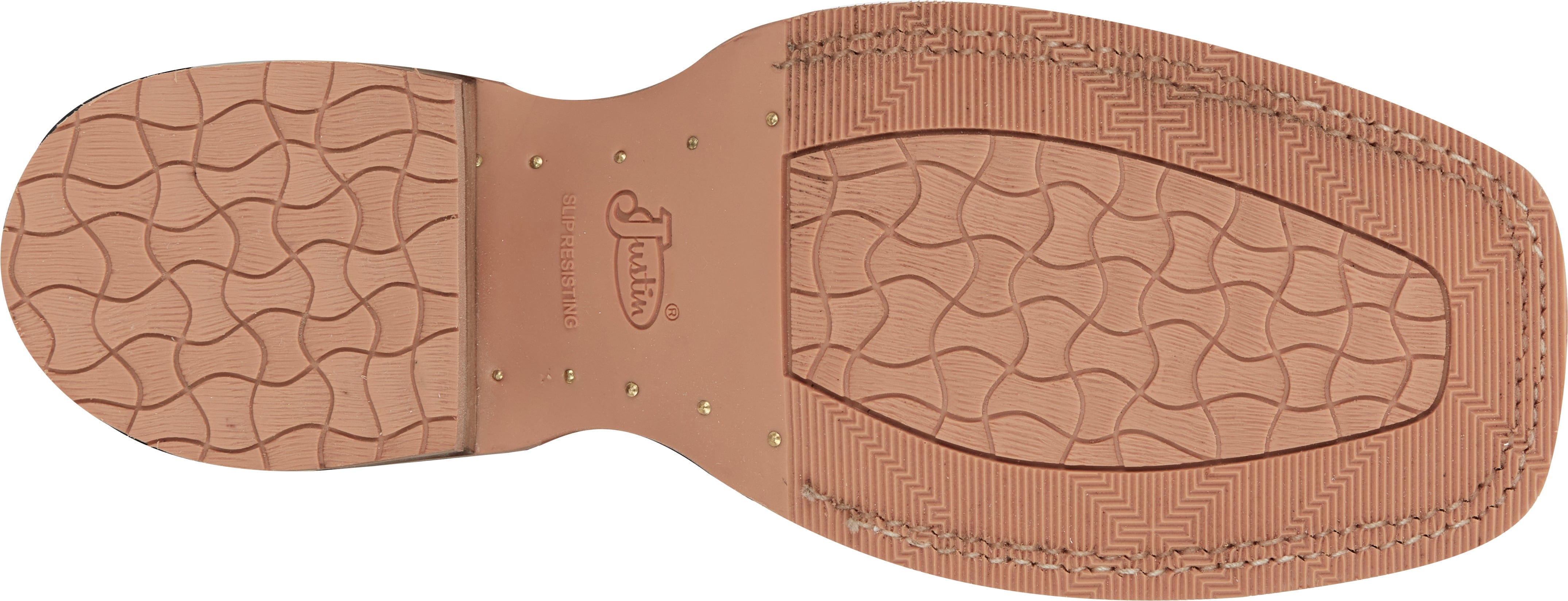 Justin Men's Lyle Umber Brown Square Toe Western Boots CJ2031