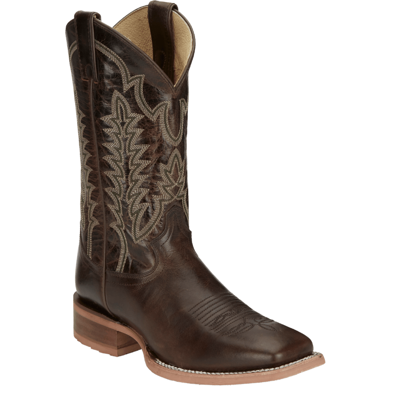Justin Boots Boots Justin Men's Lyle Umber Brown Square Toe Western Boots CJ2031