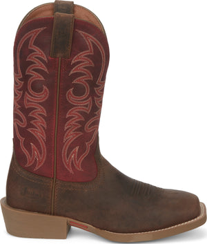 Justin Boots Boots Justin Men's Muley Brown/Red Western Boots SE7610