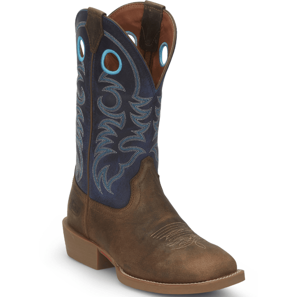 Bottes de cowgirl western en cuir marron Justin autruche taille : 5B