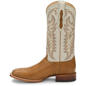 Justin Boots Boots Justin Men's Pascoe Antique Saddle Smooth Ostrich Western Boots 8294