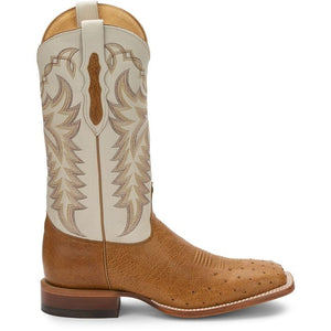 Justin Boots Boots Justin Men's Pascoe Antique Saddle Smooth Ostrich Western Boots 8294