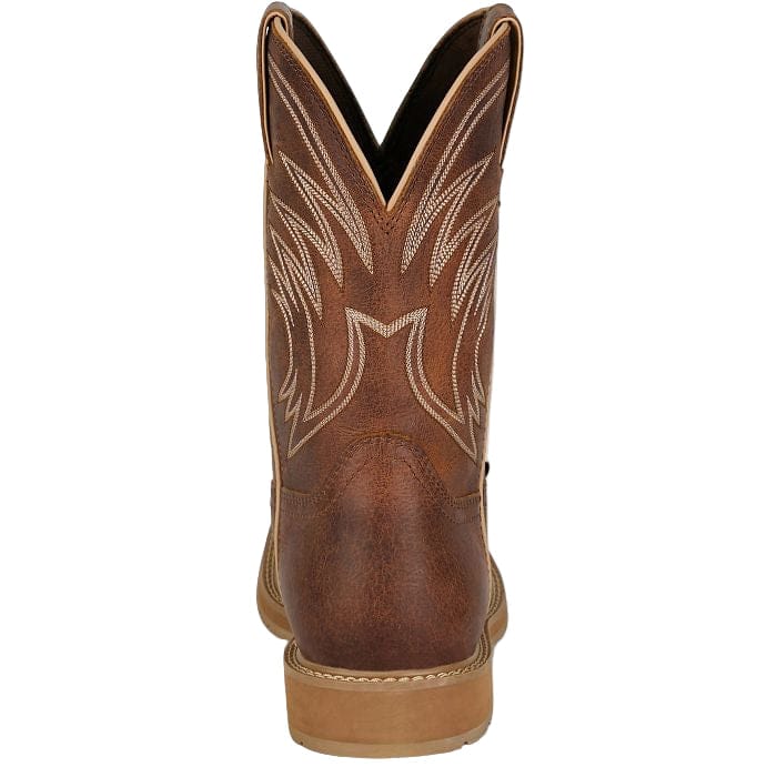 JUSTIN BOOTS Boots Justin Men's Pecan Daywork Waterproof Western Work Boots SE4242