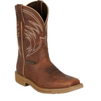 JUSTIN BOOTS Boots Justin Men's Pecan Daywork Waterproof Western Work Boots SE4242