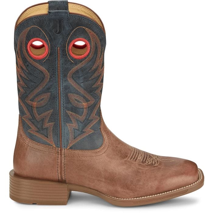 JUSTIN BOOTS Boots Justin Men's Pickett Brown/Blue Western Boots UN7152
