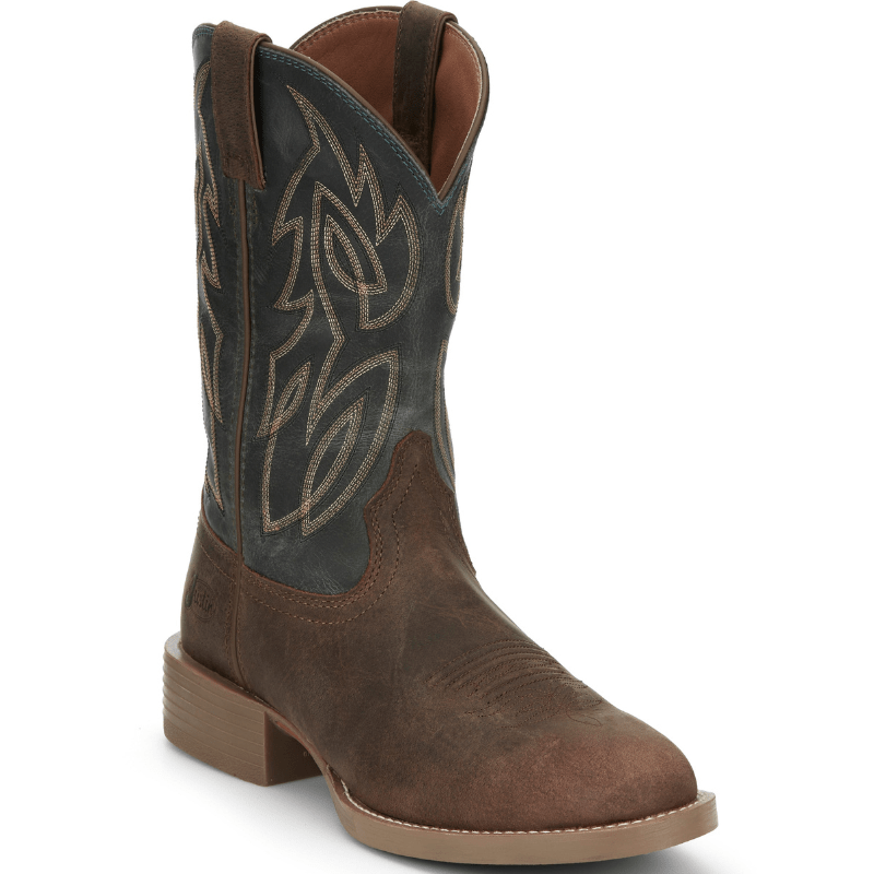 Justin Boots Boots Justin Men's Rendon Barnwood Brown Western Boot SE7533